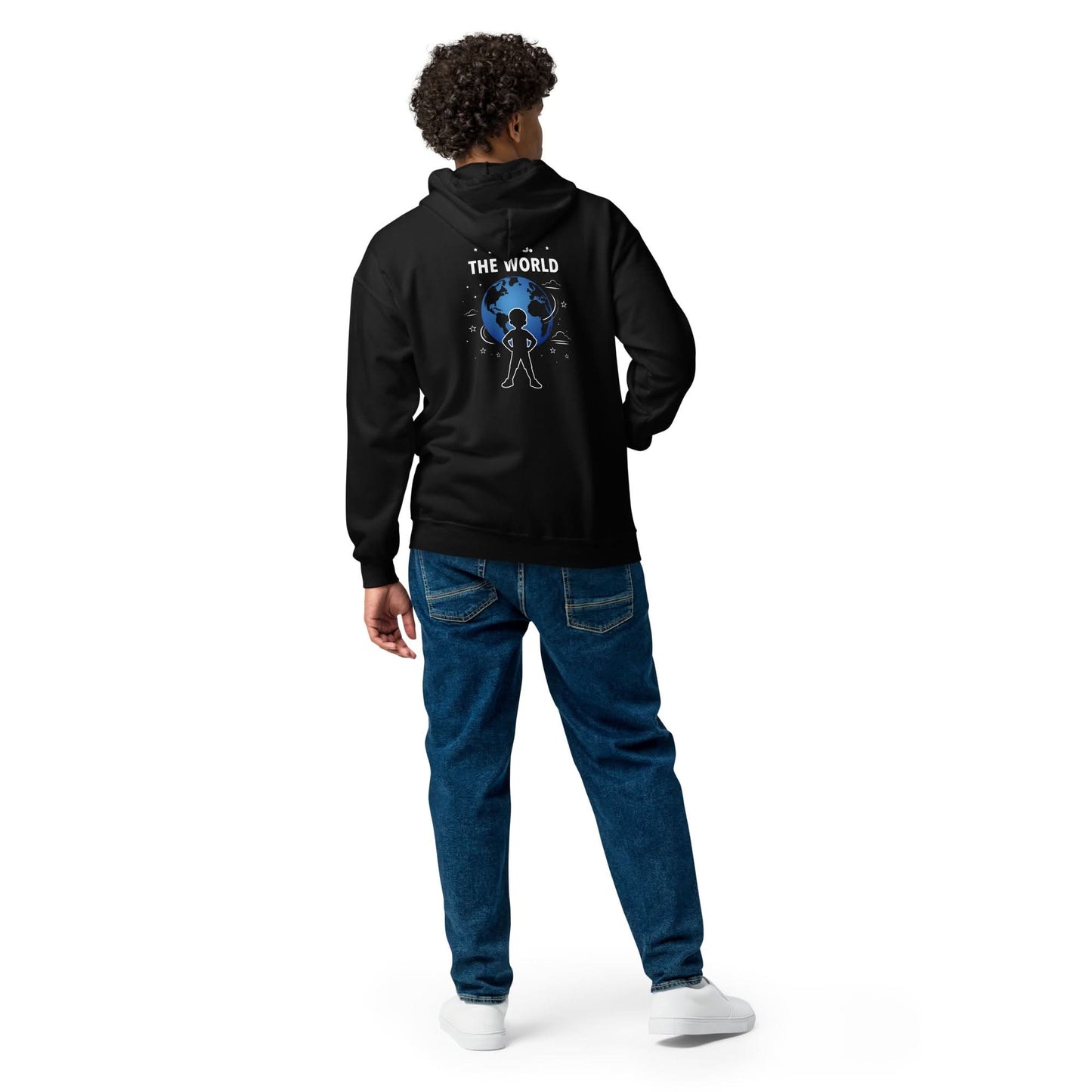 Me vs The World™ Unisex heavy blend zip hoodie - ki.bo International Brand