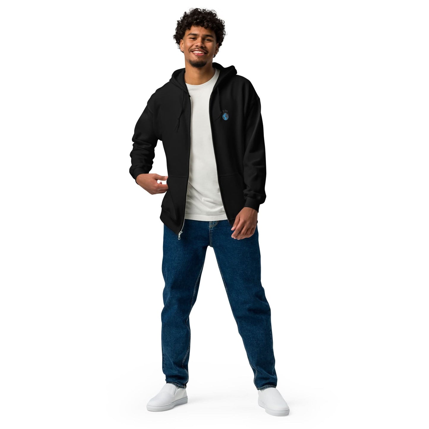 Me vs The World™ Unisex heavy blend zip hoodie - ki.bo International Brand
