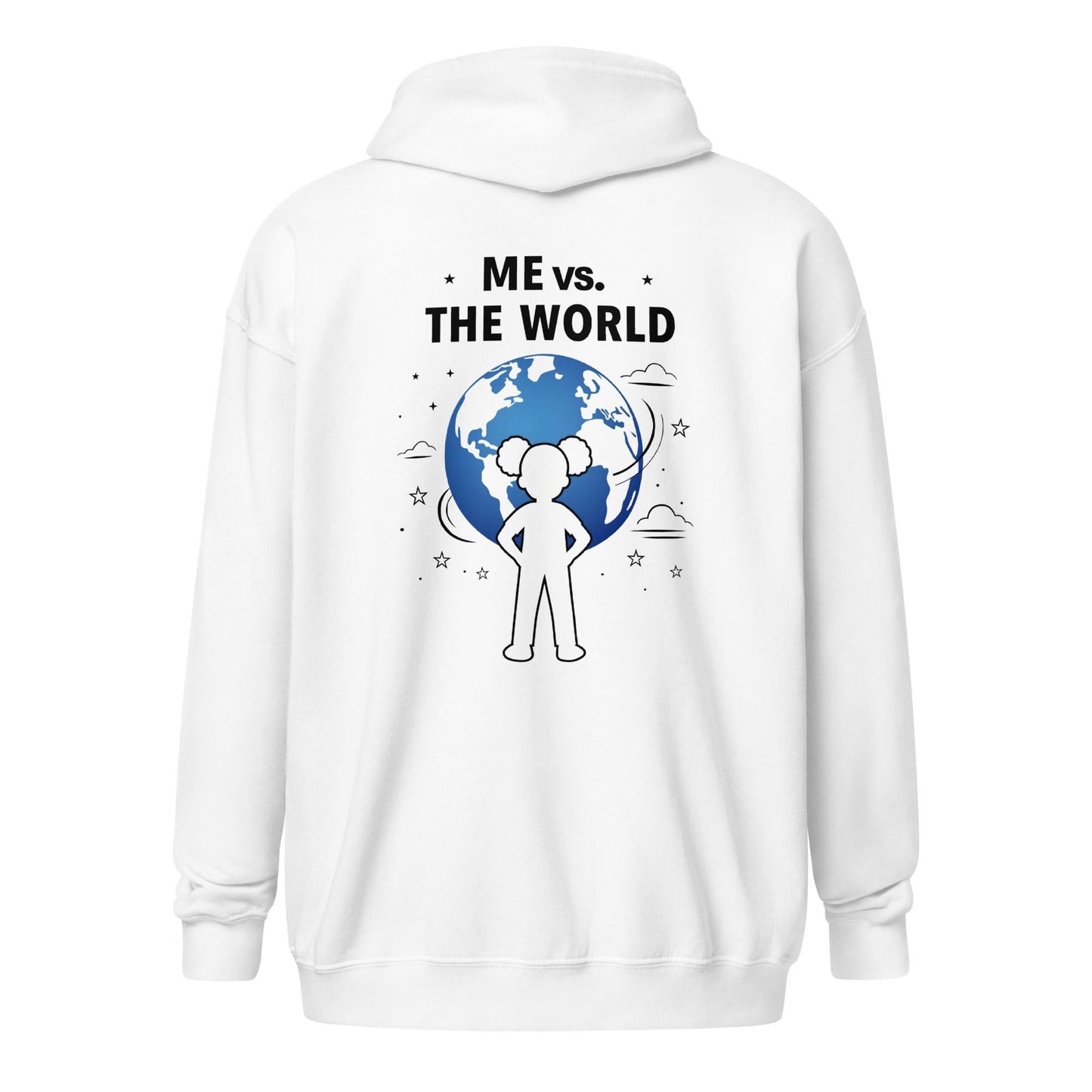 Me vs The World™ Unisex heavy blend zip hoodie ki.bo international 